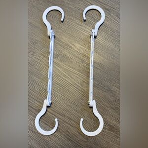 Adjustable Hanging Closet Organizer Hooks – Set of 2